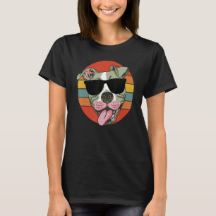 Vintager Pitbull mit Sonnenbrille Pittie Do T-Shirt