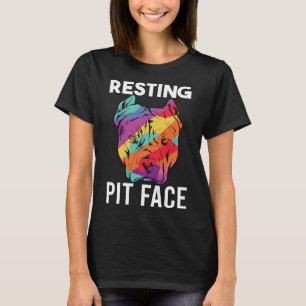 Vintager Pitbull-Ruhestützpunkt Funny Pitbull Lov T-Shirt