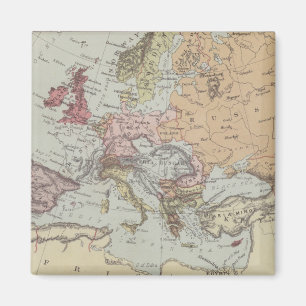 Vintager Plan für Europa Magnet