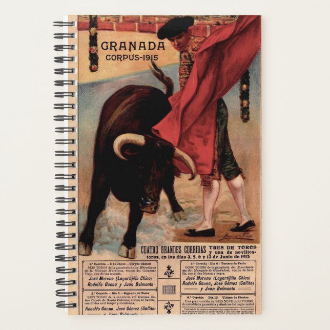 Vintager Planer für den spanischen Bullfighter (Vorderseite)