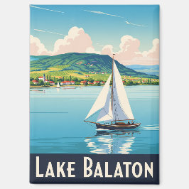 Vintager Plattensee Ungarn Reisen Magnet