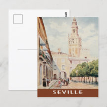 Vintager Platz in Sevilla, Spanien