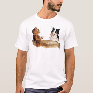 Vintager Poker, der Katzen spielt T-Shirt