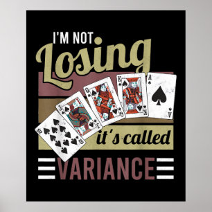 Vintager Poker   Ich verliere es heißt Abwechslung Poster