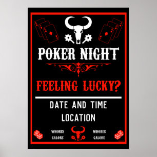 Vintager Poker Night Poster