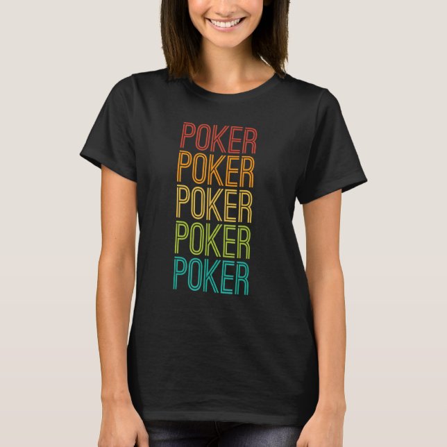 Vintager Poker T-Shirt (Vorderseite)