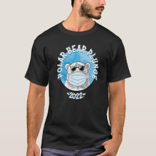 Vintager Polar Bear Plunge mit Facemask 2022 T-Shirt