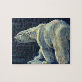 Vintager Polarbär, lebende Tiere der Arktis Puzzle