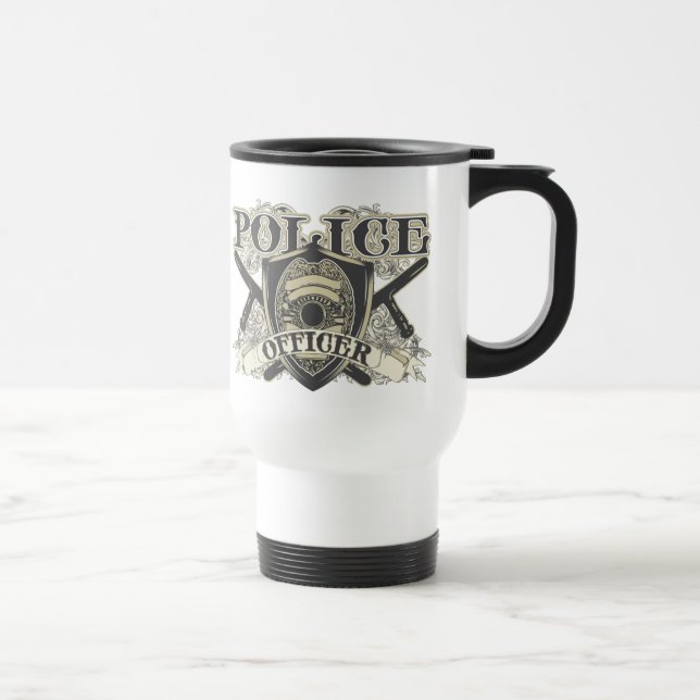 Vintager Polizei-Offizier Reisebecher (Rechts)