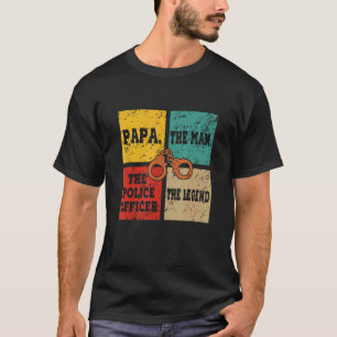 Vintager Polizist der Papa T-Shirt