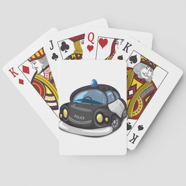 Vintager Polizist Spielkarten (Rückseite)
