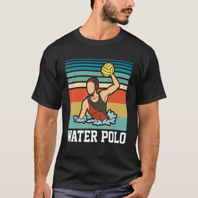 Vintager Polo Player Retro Water Polo (Vorderseite)