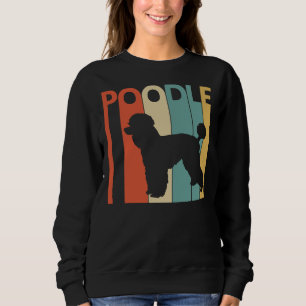 Vintager Poodle Hund Sweatshirt