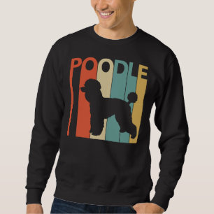 Vintager Poodle Hund Sweatshirt