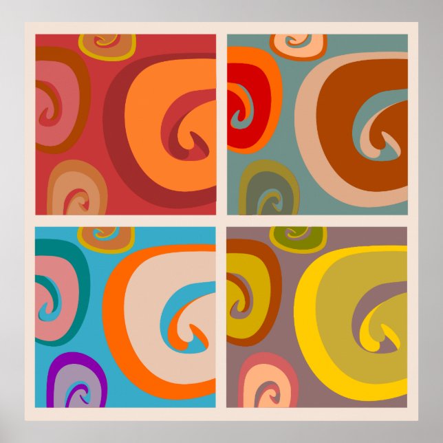 Vintager Pop Art 60er Art Art Poster (Vorne)