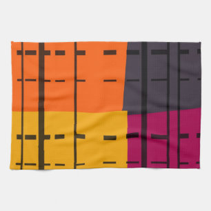 Vintager Pop Art Colorful Muster Küchentuch