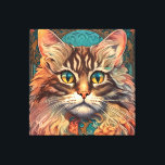 Vintager Pop Art, Louis Wain Schöne Katze Leinwanddruck<br><div class="desc">Vintager Pop Art,  Louis Wain Schöne Katze</div>