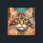 Vintager Pop Art, Louis Wain Schöne Katze Leinwanddruck<br><div class="desc">Vintager Pop Art, Louis Wain Schöne Katze</div>