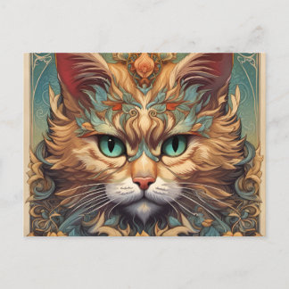 Vintager Pop Art, Louis Wain Schöne Katze Postkarte