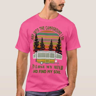 Vintager Pop Up Camper Camping Wandern T-Shirt
