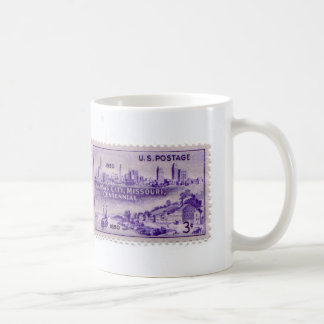 Vintager Porto-Briefmarke-Kaffeebecher Kaffeetasse