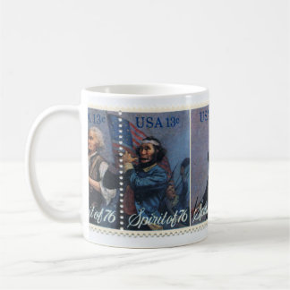 Vintager Porto-Briefmarke-Kaffeebecher Kaffeetasse