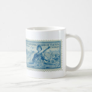 Vintager Porto-Briefmarke-Kaffeebecher Kaffeetasse