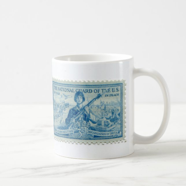 Vintager Porto-Briefmarke-Kaffeebecher Kaffeetasse (Rechts)