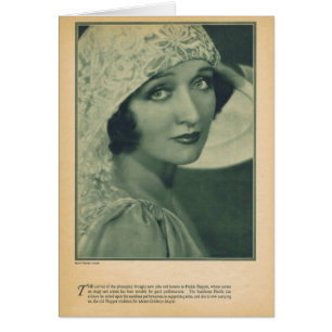 Vintager Porträtschauspielerin Hedda Trichters