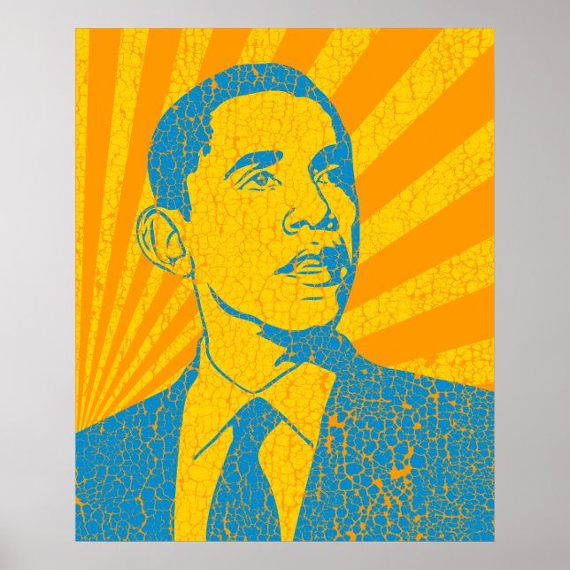 Vintager Präsident Obama Poster (Vorne)