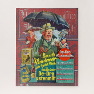 VINTAGER PREKAR DEUTSCHE WERBSTAND PUZZLE