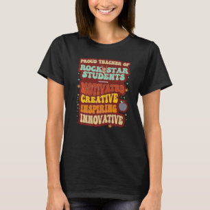 Vintager Proud-Lehrer von Rockstar-Schülern Lehrer T-Shirt