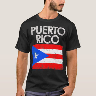 Vintager Puerto Rico Puerto Rico Flag Pride Gesche T-Shirt