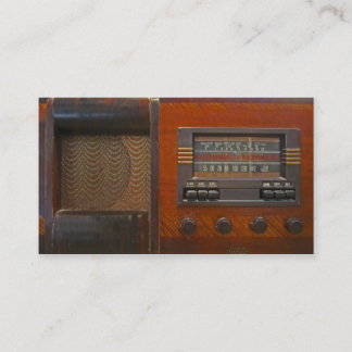 Vintager Radio Visitenkarte