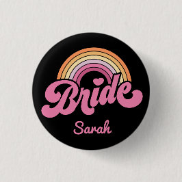 Vintager Rainbow-Birde-Magd-Abzeichen Button