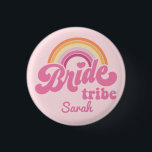 Vintager Rainbow Birde Tribe Abzeichen Button<br><div class="desc">Vintage Rainbow Birde's Maid Abzeichen Button Vintag Bride zu Bride's Maid BrideTribe</div>