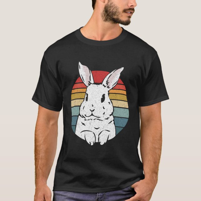 Vintager Rainbow-Rab T-Shirt (Vorderseite)