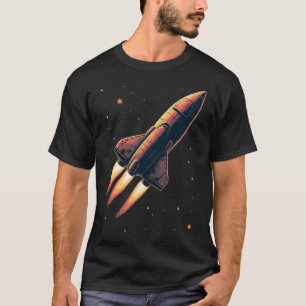 Vintager Raketenstart T-Shirt