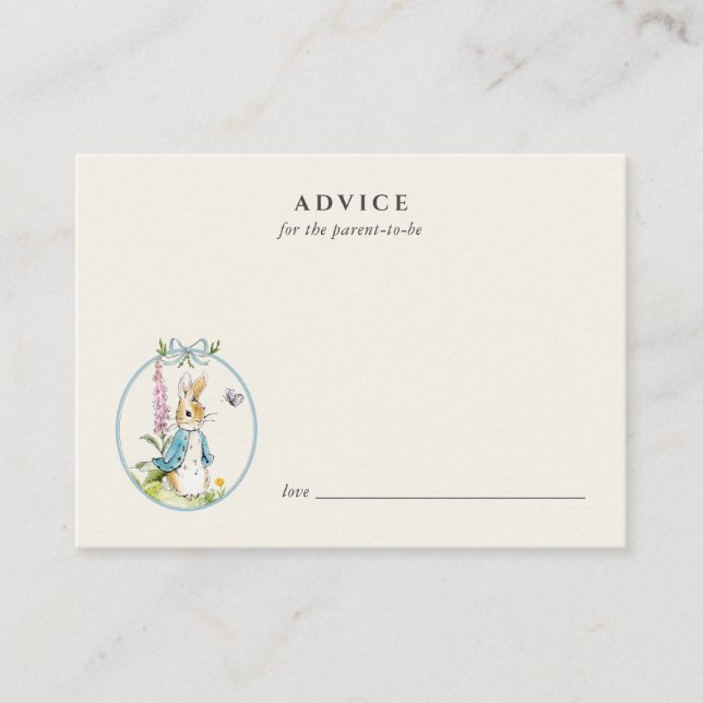 Vintager Ratschlag von Peter für den kleinen Junge Hinweiskarte (Vorderseite)