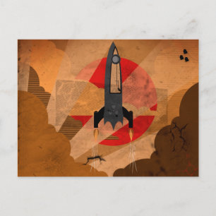 Vintager Raum Postkarte