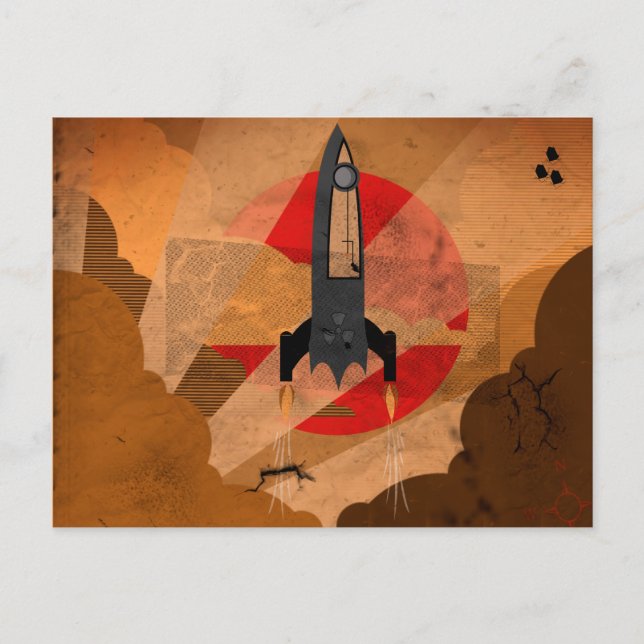 Vintager Raum Postkarte (Vorderseite)