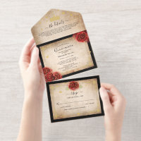 Vintager Real Gold Forest Black and Red Quinceaner