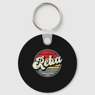 Vintager Reba Name Retro Style 70er 80er zuerst fü Schlüsselanhänger