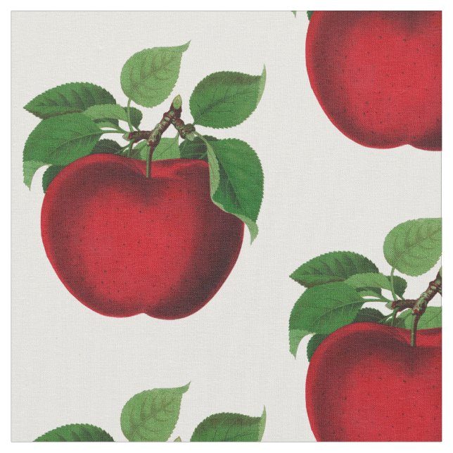 Vintager Red Apple Stoff (Nahaufnahme)