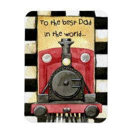 Vintager Red Black Vathage Day Magnet