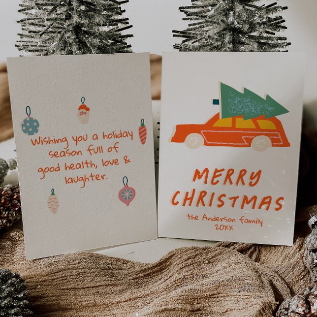 Vintager Red Car Truck Abstrakt Weihnachten NichtF (Von Creator hochgeladen)