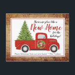 Vintager Red Christmas Truck Neue Adressbewegung Postkarte<br><div class="desc">Dieses trendige, festliche Design zeichnet sich durch unseren Vintagen Weihnachtswagen mit Holzakzent aus. Klicken Sie auf die Schaltfläche Anpassen, um die Grafik und/oder den Text flexibler anzupassen! Variationen dieses Designs, zusätzliche Farben sowie koordinierende Produkte sind in unserem Shop, zazzle.com/store/doodlelulu verfügbar. Kontaktieren Sie uns, wenn Sie dieses Design für ein bestimmtes...</div>