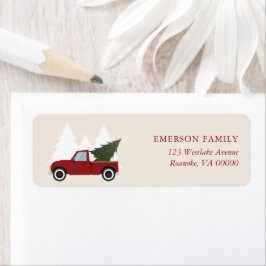 Vintager Red Truck Weihnachten