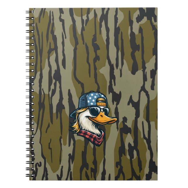 Vintager Redneck Ente Bottomland Camouflage Jagd Notizblock (Vorderseite)