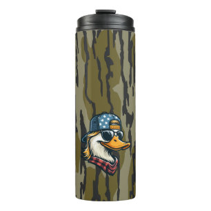 Vintager Redneck Ente Bottomland Camouflage Jagd Thermosbecher